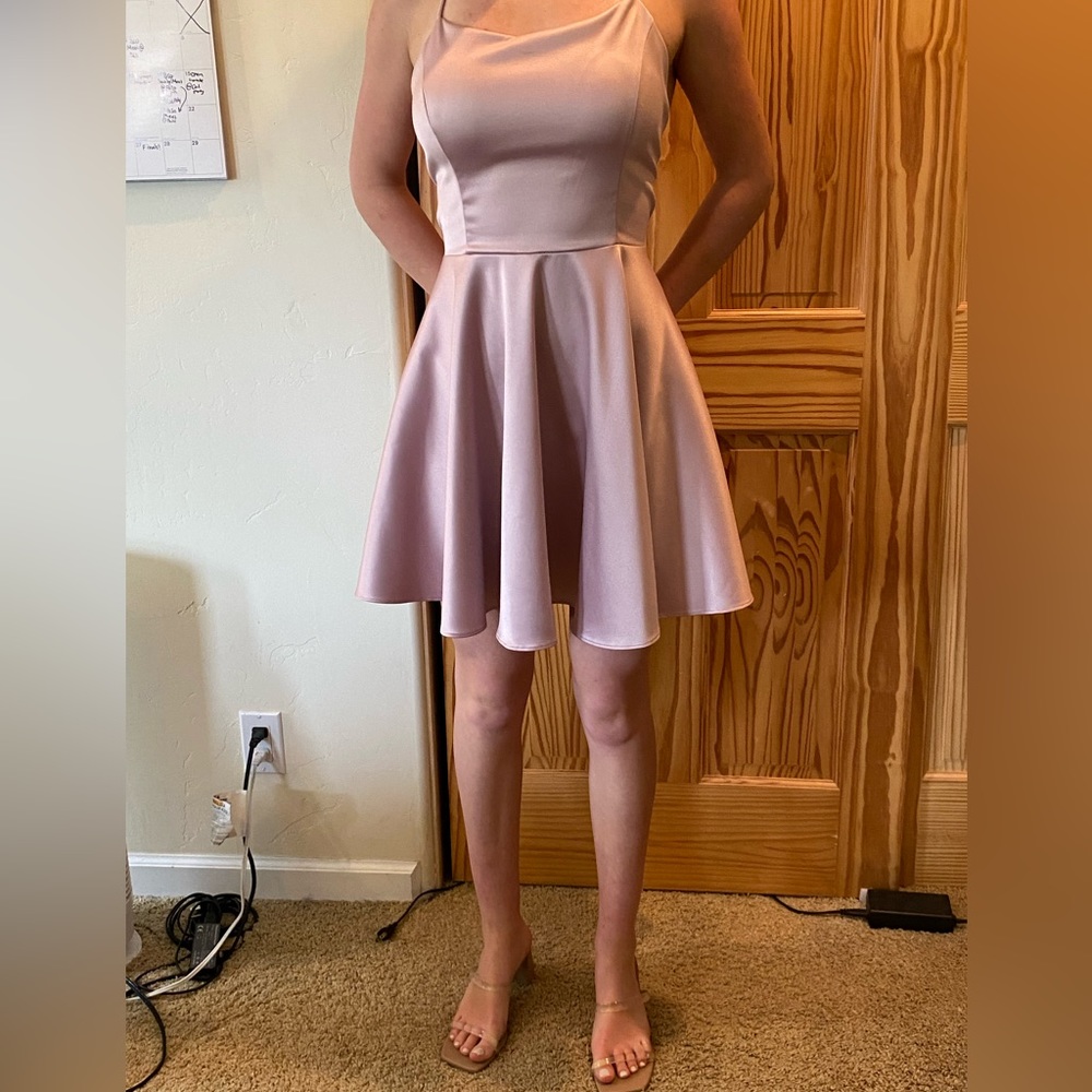 Dusty rose short dress